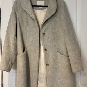 Aritzia Grey Wool Coat
